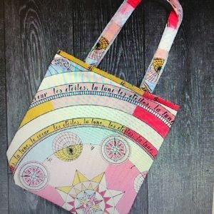 New Tory Burch Happy Times Canvas Tote Bag